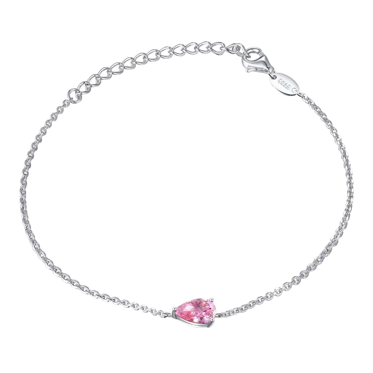 Birthstone Armband Oktober (rosa) - 110