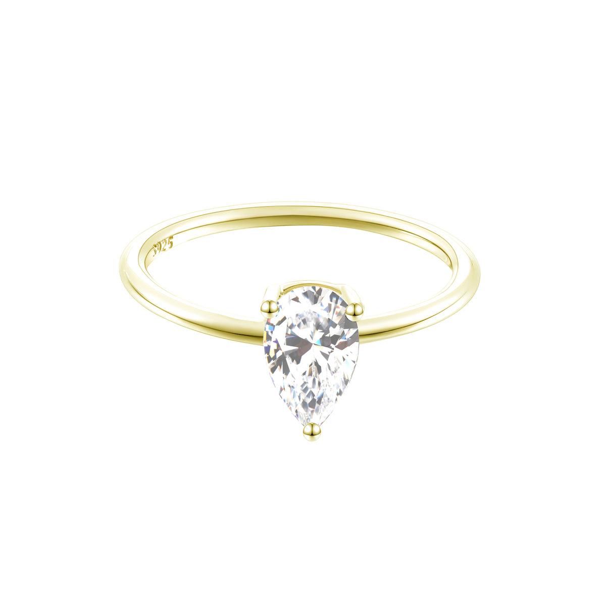 Birthstone Ring April (weiß) - 204