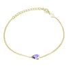 Birthstone Armband Februar (lila) - 2