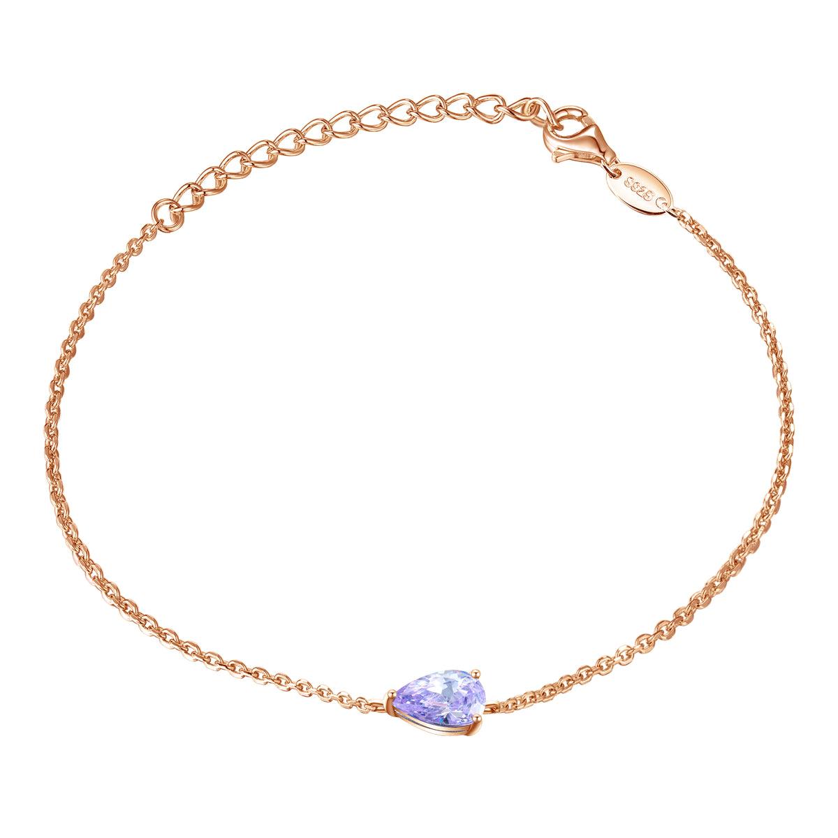 Birthstone Armband Juni (lavendel) - 36