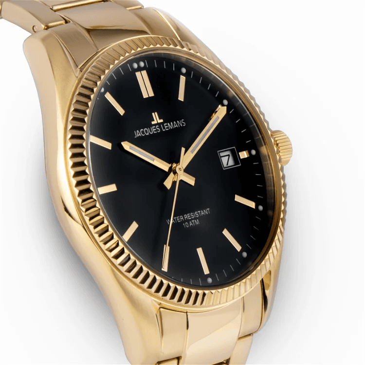 Jacques Lemans Derby Armbanduhr Gold - xetwdswv