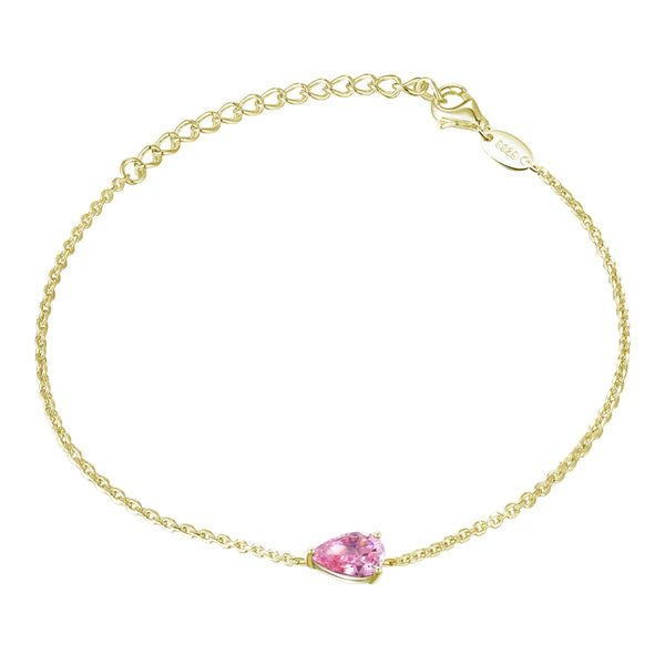 Birthstone Armband Oktober (rosa) - 10