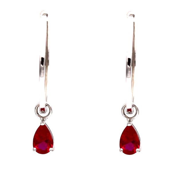 Birthstones Ohrschmuck Jänner (rot) - 160522101gross