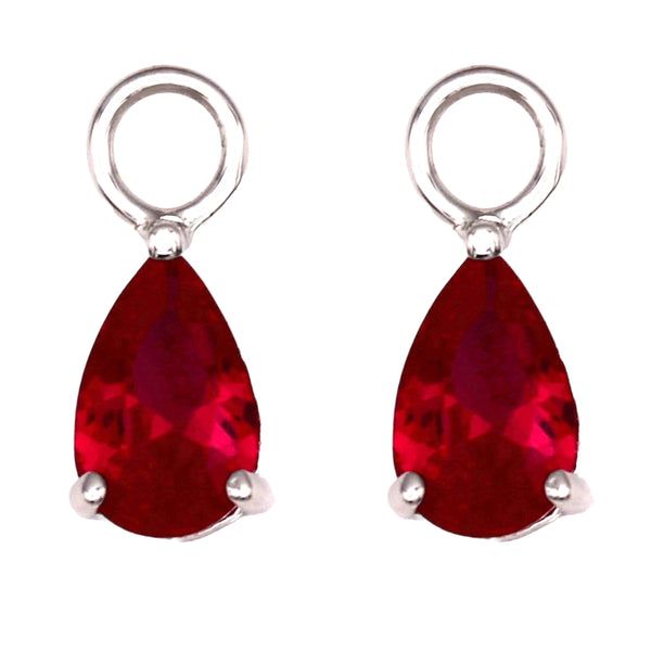 Birthstones Ohrschmuck Jänner (rot) - 28dcceeabbde99ecdd09f0149b72e9aa