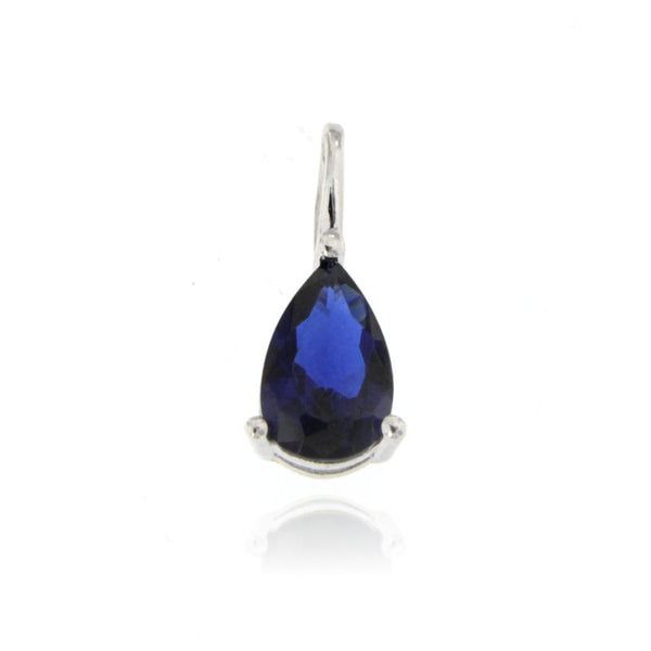 Birthstone Anhänger September (dunkelblau) - c08db13942c6ef8c798d3f23b59f801e